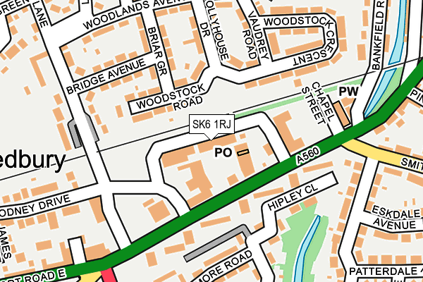 SK6 1RJ map - OS OpenMap – Local (Ordnance Survey)