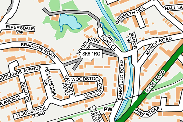 SK6 1RQ map - OS OpenMap – Local (Ordnance Survey)