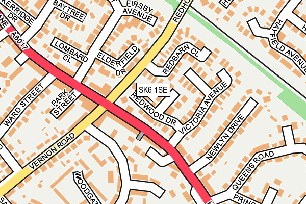 SK6 1SE map - OS OpenMap – Local (Ordnance Survey)