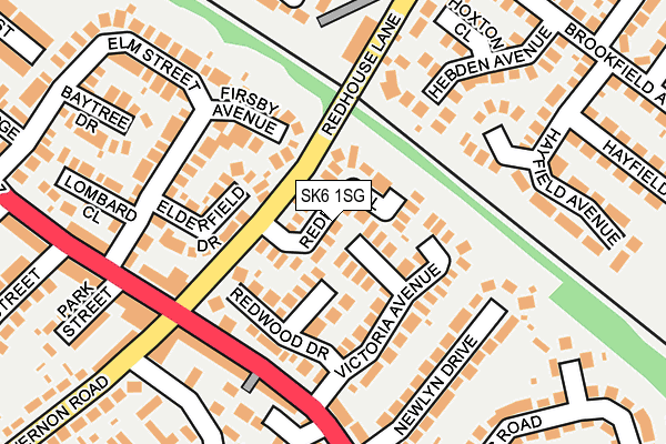 SK6 1SG map - OS OpenMap – Local (Ordnance Survey)