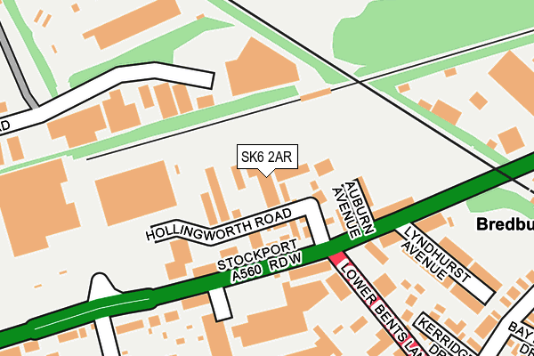 SK6 2AR map - OS OpenMap – Local (Ordnance Survey)