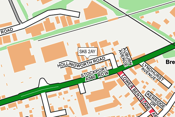 SK6 2AY map - OS OpenMap – Local (Ordnance Survey)