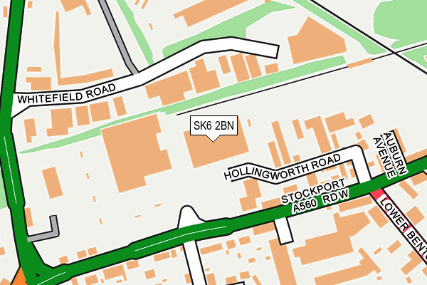 SK6 2BN map - OS OpenMap – Local (Ordnance Survey)