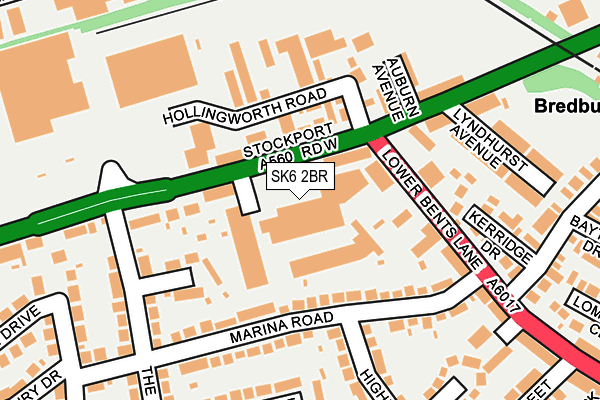 SK6 2BR map - OS OpenMap – Local (Ordnance Survey)