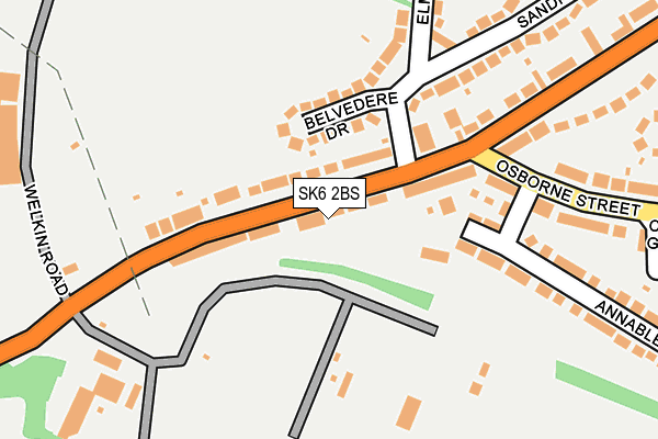 SK6 2BS map - OS OpenMap – Local (Ordnance Survey)