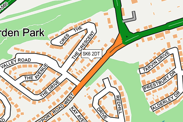 SK6 2DT map - OS OpenMap – Local (Ordnance Survey)