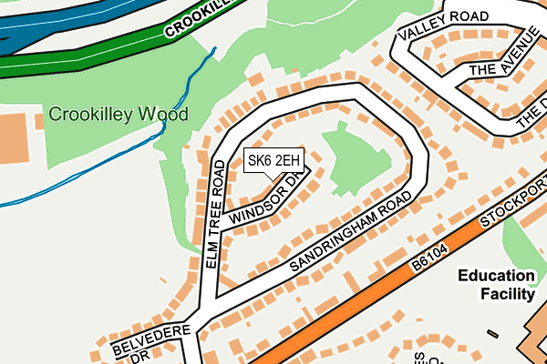 SK6 2EH map - OS OpenMap – Local (Ordnance Survey)