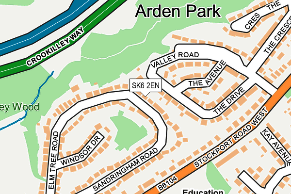 SK6 2EN map - OS OpenMap – Local (Ordnance Survey)