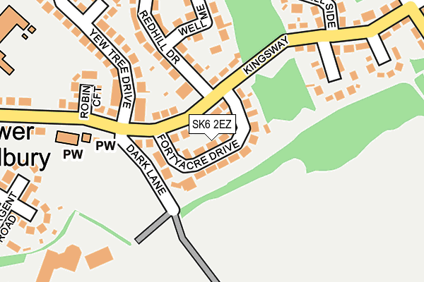 SK6 2EZ map - OS OpenMap – Local (Ordnance Survey)
