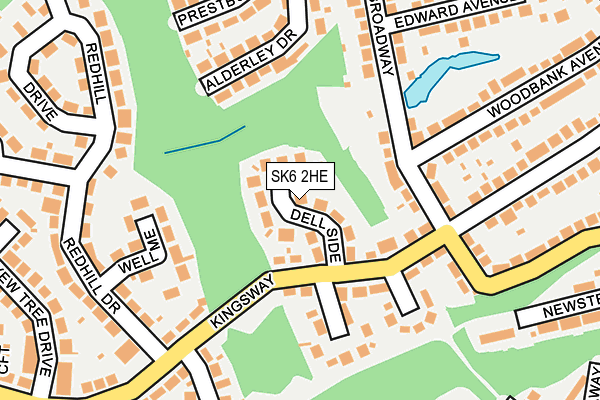 SK6 2HE map - OS OpenMap – Local (Ordnance Survey)