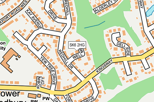 SK6 2HG map - OS OpenMap – Local (Ordnance Survey)
