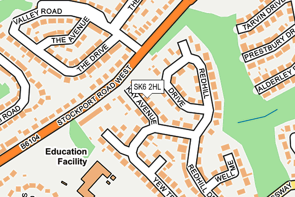 SK6 2HL map - OS OpenMap – Local (Ordnance Survey)