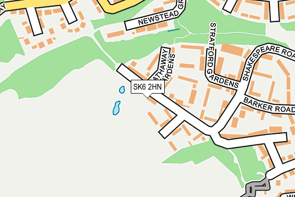 SK6 2HN map - OS OpenMap – Local (Ordnance Survey)