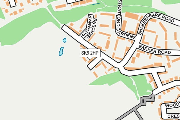 SK6 2HP map - OS OpenMap – Local (Ordnance Survey)