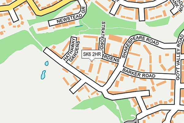 SK6 2HR map - OS OpenMap – Local (Ordnance Survey)