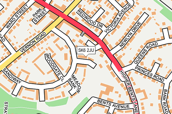 SK6 2JU map - OS OpenMap – Local (Ordnance Survey)