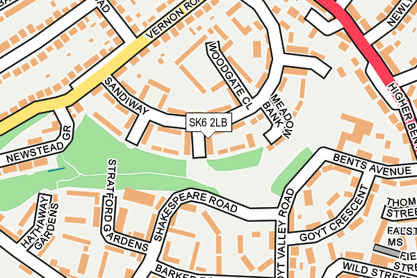 SK6 2LB map - OS OpenMap – Local (Ordnance Survey)