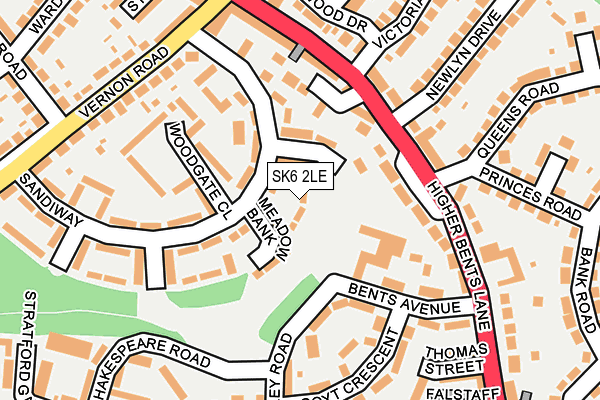 SK6 2LE map - OS OpenMap – Local (Ordnance Survey)