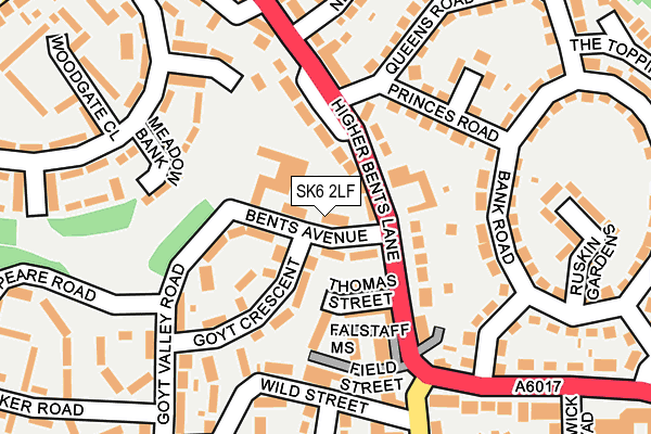 SK6 2LF map - OS OpenMap – Local (Ordnance Survey)