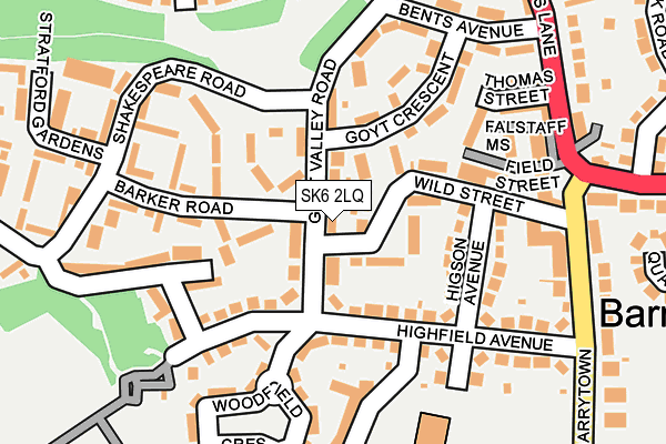 SK6 2LQ map - OS OpenMap – Local (Ordnance Survey)