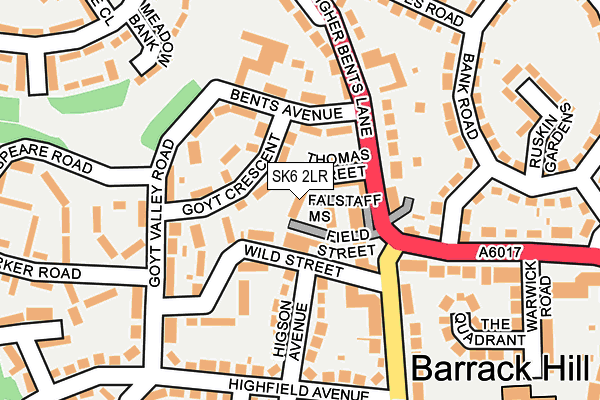 SK6 2LR map - OS OpenMap – Local (Ordnance Survey)