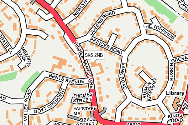 SK6 2NB map - OS OpenMap – Local (Ordnance Survey)