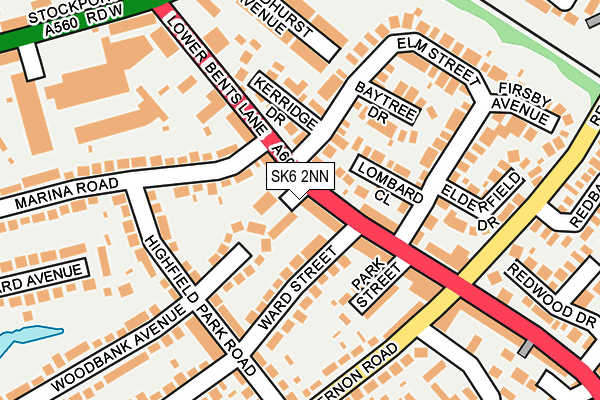 SK6 2NN map - OS OpenMap – Local (Ordnance Survey)