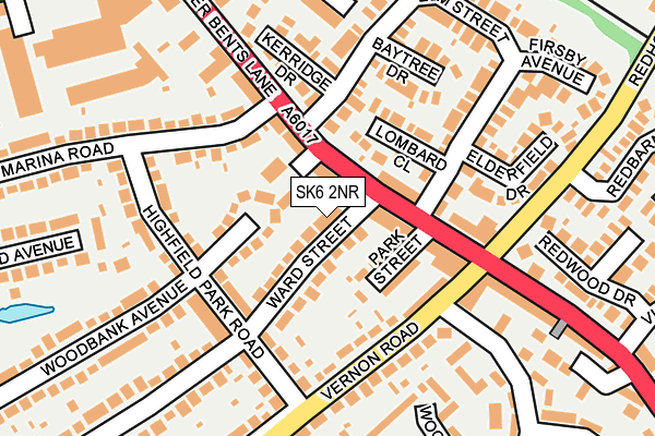 SK6 2NR map - OS OpenMap – Local (Ordnance Survey)