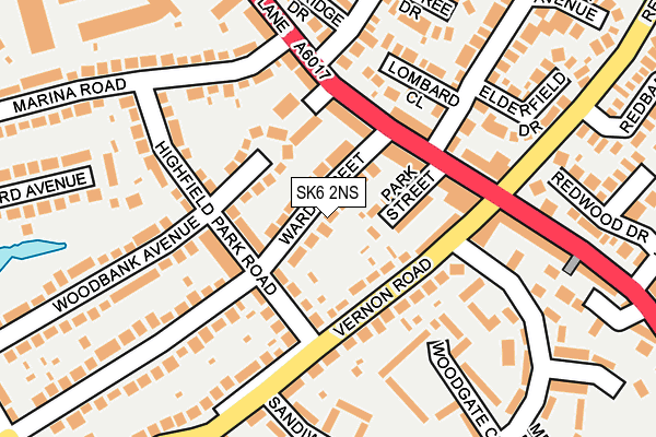 SK6 2NS map - OS OpenMap – Local (Ordnance Survey)