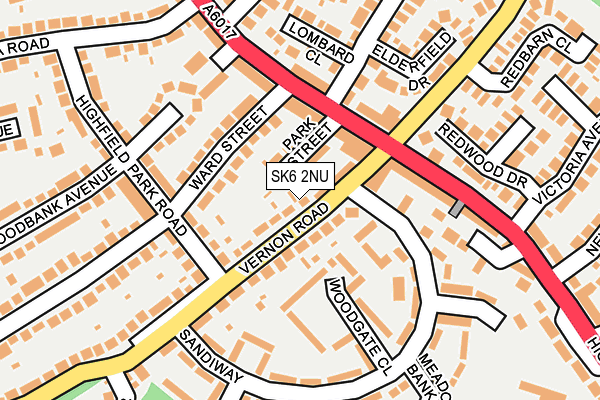 SK6 2NU map - OS OpenMap – Local (Ordnance Survey)