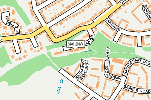 SK6 2NW map - OS OpenMap – Local (Ordnance Survey)