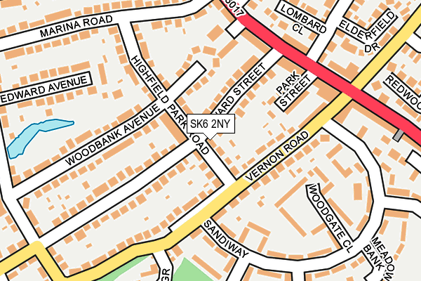 SK6 2NY map - OS OpenMap – Local (Ordnance Survey)