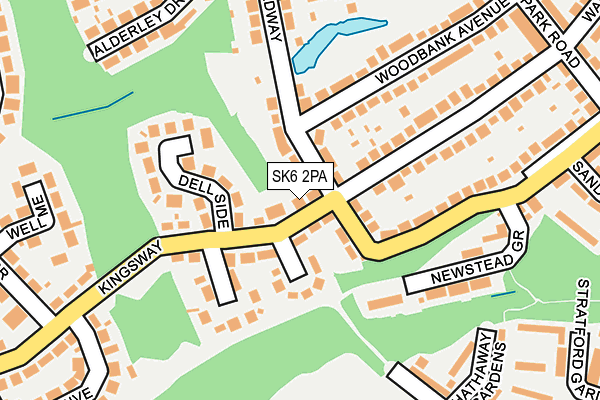 SK6 2PA map - OS OpenMap – Local (Ordnance Survey)