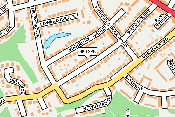 SK6 2PB map - OS OpenMap – Local (Ordnance Survey)