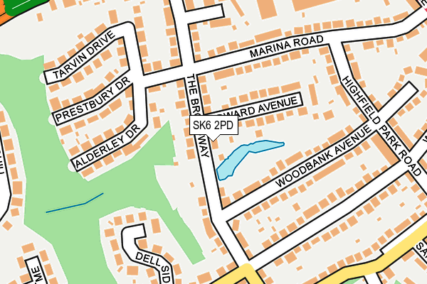 SK6 2PD map - OS OpenMap – Local (Ordnance Survey)