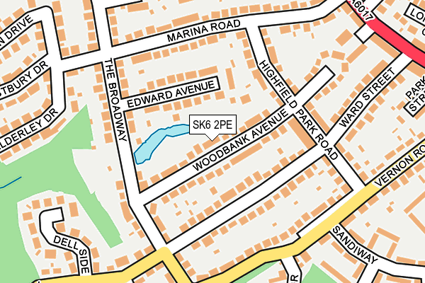 SK6 2PE map - OS OpenMap – Local (Ordnance Survey)