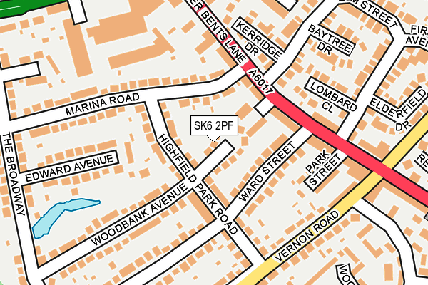SK6 2PF map - OS OpenMap – Local (Ordnance Survey)