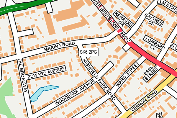 SK6 2PG map - OS OpenMap – Local (Ordnance Survey)