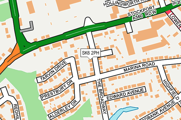 SK6 2PH map - OS OpenMap – Local (Ordnance Survey)
