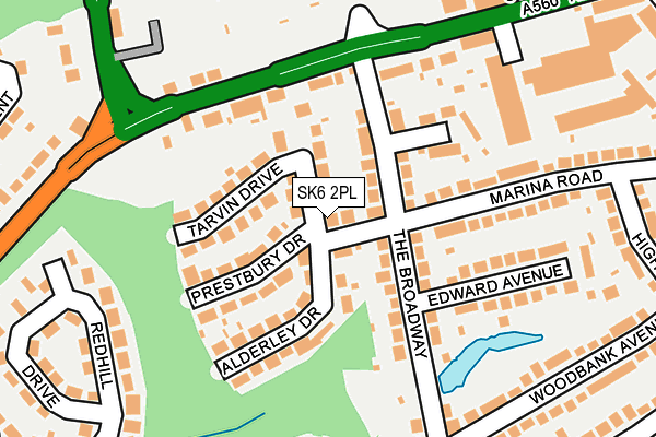 SK6 2PL map - OS OpenMap – Local (Ordnance Survey)