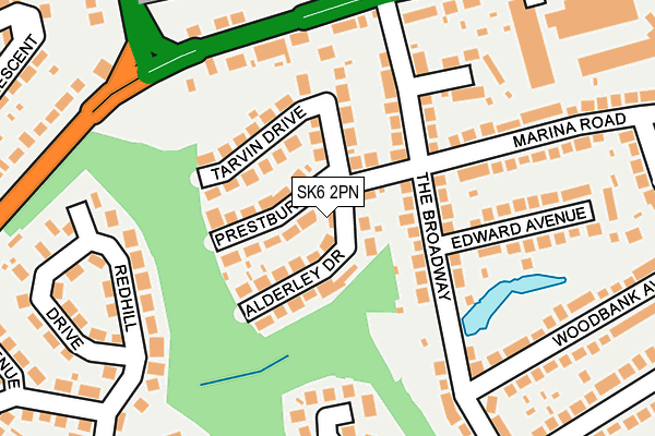 SK6 2PN map - OS OpenMap – Local (Ordnance Survey)