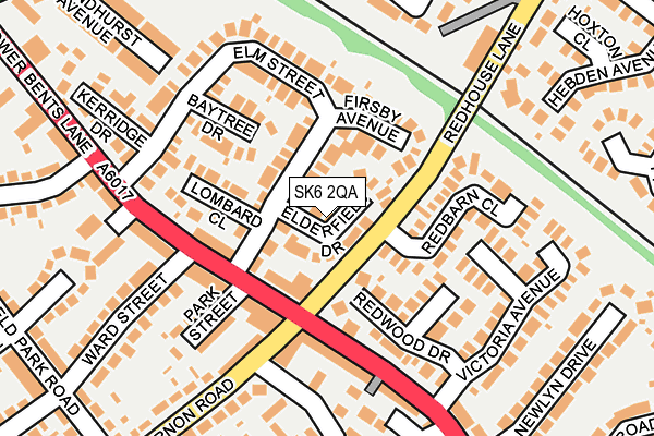 SK6 2QA map - OS OpenMap – Local (Ordnance Survey)