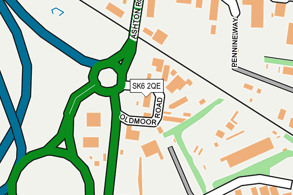 Map of EASY ACCESS SELF STORAGE (STOCKPORT) LTD at local scale