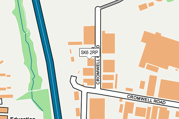 SK6 2RP map - OS OpenMap – Local (Ordnance Survey)