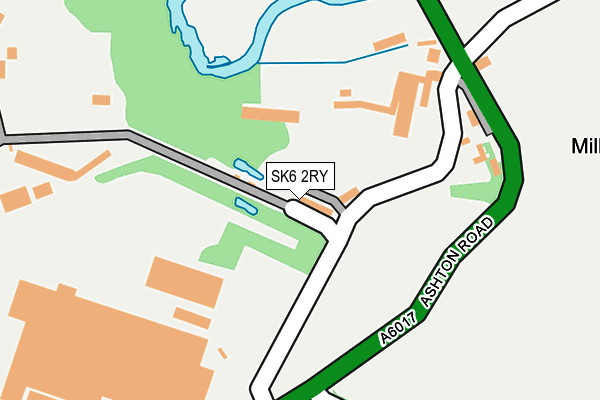 SK6 2RY map - OS OpenMap – Local (Ordnance Survey)