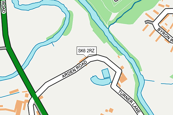 SK6 2RZ map - OS OpenMap – Local (Ordnance Survey)