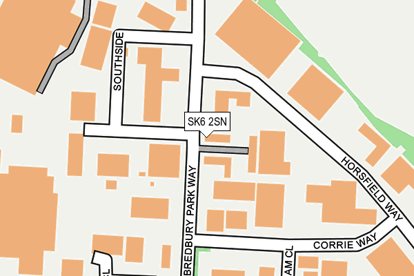 SK6 2SN map - OS OpenMap – Local (Ordnance Survey)