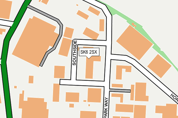 SK6 2SX map - OS OpenMap – Local (Ordnance Survey)