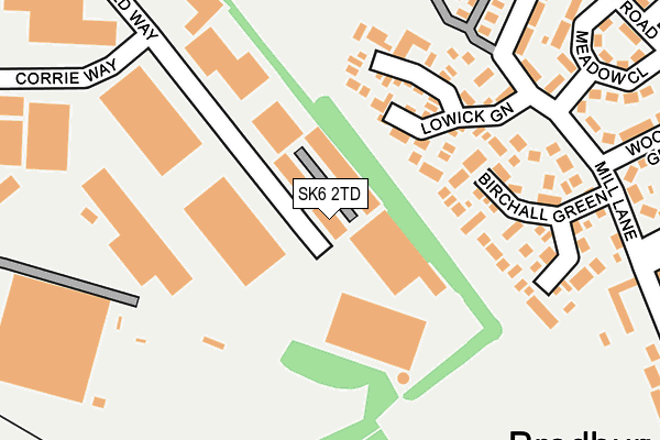 Map of ALUCORB LIMITED at local scale
