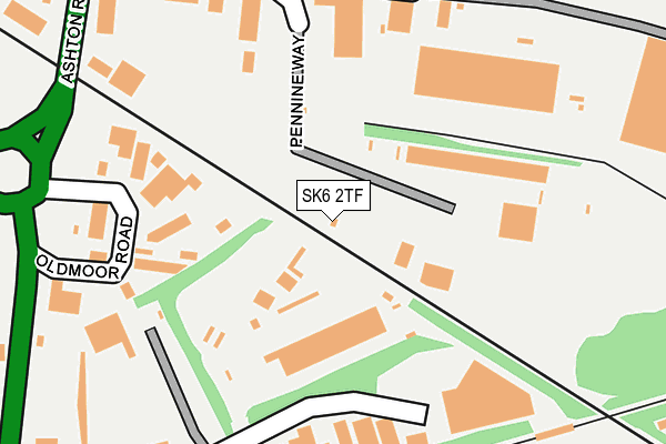 SK6 2TF map - OS OpenMap – Local (Ordnance Survey)